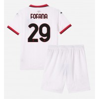 AC Milan Youssouf Fofana #29 Bortaställ Barn 2024-25 Korta ärmar (+ Korta byxor)